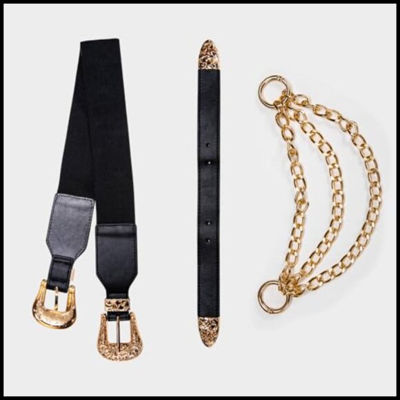 Pearl Chain Belt Elastic Waist Western Chic Wedding Party Accessory main image 6